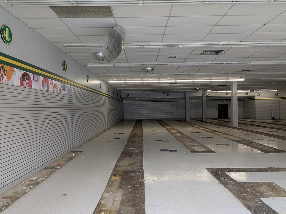 The emptied Dollarama on Queen Street West, Parkdale